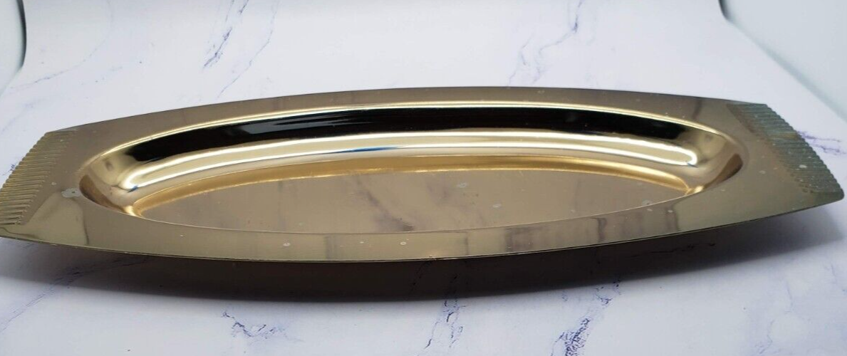 Vintage Kromex 10 Inch Serving Party Tray Platter Dish - $9.89