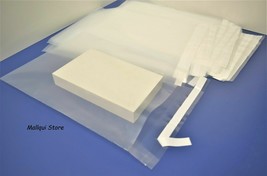 100 Clear 10 x 13 Self seal adhesive lip heavy duty Poly Bags Uline 4 MI... - £38.37 GBP