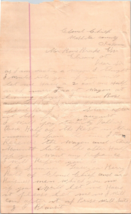 ca 1900 Handwritten Letter J. P. Blansit to J. E. Bonebreak esq Cloud Chief OK - £29.27 GBP