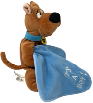 Vintage Scooby Doo It's A Boy Blanket Bean Bag Plush Toy Warner Bros Store 1998 image 4