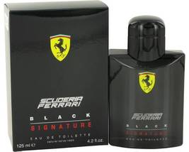 Ferrari Scuderia Black Signature Cologne 4.2 Oz Eau De Toilette Spray image 2