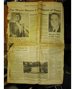 9BB87 NEWSPAPER HEADLINES: PONTIAC (MI) PRESS, 11/23/1963, JFK ASSASSINA... - $14.01