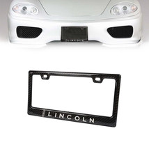 Brand New Universal 100% Real Carbon Fiber Lincoln License Plate Frame - 1PCS - $20.00