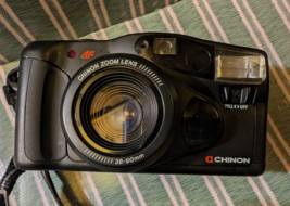 Chinon Auto 5501 Film Camera 38-90mm Zoom Lens - Japan - Untested With S... - $7.92