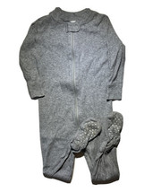 Hanna Andersson 2T Gray PJs Toddler One Piece Zip Pajamas - £6.33 GBP