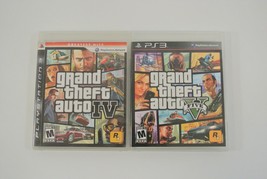 Grand Theft Auto IV &amp; V Lot of 2 PlayStation 3 Video Games PS3 CIB Complete - £17.29 GBP