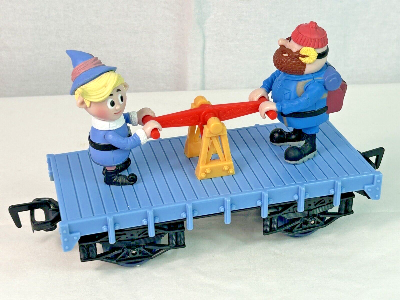 Rudolph The Island of Misfit Toys Red Nose Express Yukon & Hermey Train Car Cart - $9.90