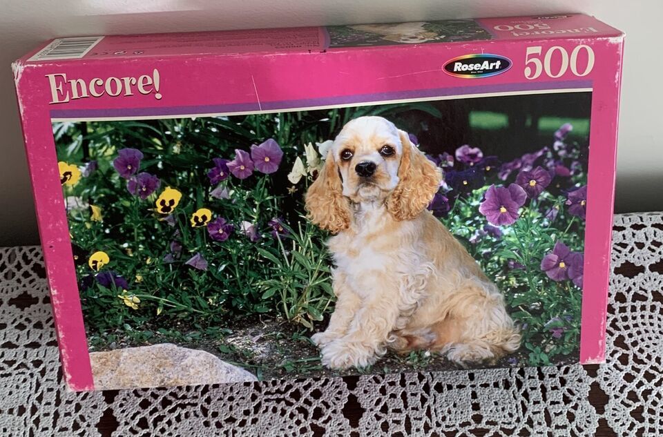 Primary image for Rose Art Encore 06052 Jigsaw Puzzle 500 Pcs Picture Perfect Buff Cocker Spaniel