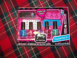 Monster High Clawsome Nail Set Nail Polish, Toe Separators &amp; More NEW - £15.17 GBP