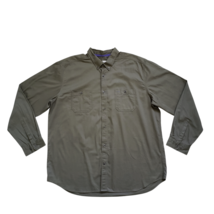 Territory Ahead Shirt Mens 2XL Green Button Down Long Sleeve Pockets Vintage - $17.35