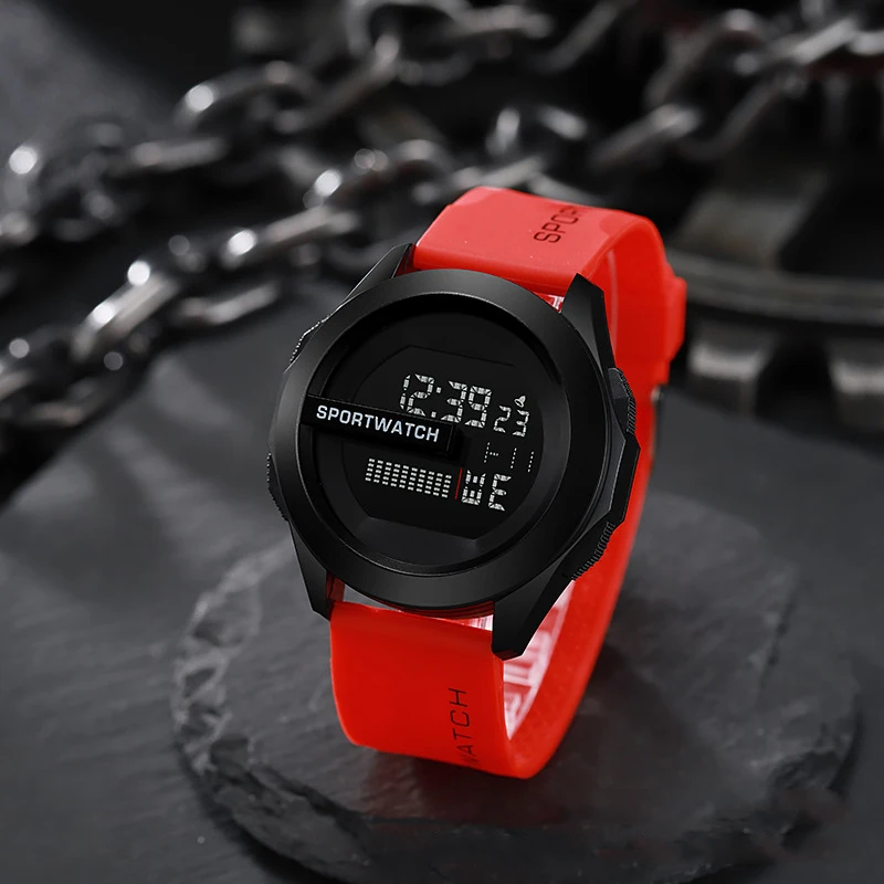 POSHI  Watch for Man  Digital Wristwatch Stopwatch  with Date Week  Waterproof C - £79.67 GBP