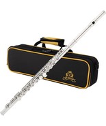 Closed Hole C Flute 16 Keys Instrument For Student Beginners With Cleani... - $1,688.92 MXN