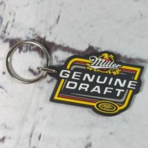 Miller Genuine Draft Rubber Advertising Keychain Keyring  - $9.89