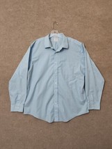 Brooks Brothers 1818 Regent Shirt Mens XL Blue White Striped Long Sleeve Cotton - £23.19 GBP