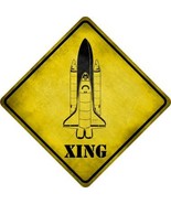 Space Shuttle Xing Novelty Metal Crossing Sign - £21.54 GBP