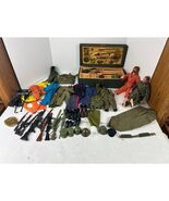 Vintage GI Joe Lot Two Figures Footlocker Uniforms Weapons Accessories - $299.95
