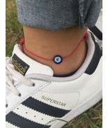 Red String Evil eye anklet women Anklet men Ankle bracelet boho Turkish ... - $5.45+