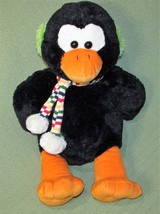 23&quot; Penguin Plush Kids Of America Winter Large Stuffed Animal Ear Muffs Scarf - £20.78 GBP