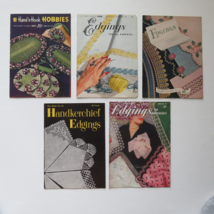 Vintage Edgings J &amp; P Coats Clark’s Vintage Booklets Lot of 5 1951 - £9.38 GBP