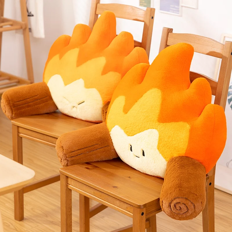 Smile Face Flame Chair Office Plushie Throw Decor - $117.94