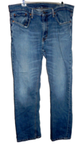 Levi&#39;s 559 Men&#39;s 36x34 (Actual 36x31) Blue Denim Jeans Relaxed Straight - £14.09 GBP