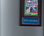 RYNE SANDBERG PLAQUE BASEBALL CHICAGO CUBS MLB   C2 - £0.76 GBP