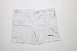 NOS Vintage 90s Champion Mens XL Spell Out Above Knee Shorts Heather Gray USA - £35.26 GBP