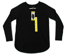 Hilary Radley Women&#39;s V-Neck Long Sleeve Sweater SZ S Black NWD ViscosePolyCttn - £3.91 GBP