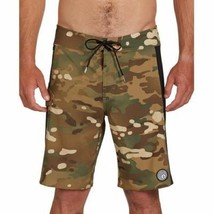 Volcom Men&#39;s Stone Alliance Camo Board Shorts in Color Military-Size 29 - $34.94