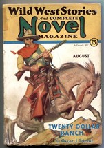 Wild West Stories &amp; Complete Novel Pulp August 1931-  G - £53.65 GBP