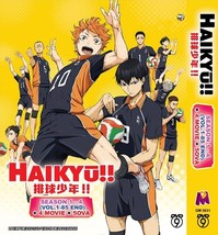 Haikyuu!! Haikyu!! Complete Season 1-4 (4 Movies &amp; 5 OVA) Boxset Anime DVD - £42.48 GBP