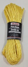 Tool Bench Hardware Yellow 0.25&quot; x 50&#39; Poly Utility Rope New - £7.94 GBP