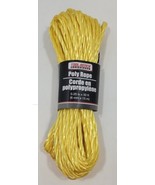 Tool Bench Hardware Yellow 0.25&quot; x 50&#39; Poly Utility Rope New - £7.81 GBP