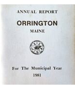 1981 Orrington Maine Annual Municipal Town Report Vintage Booklet Penobs... - €25,60 EUR