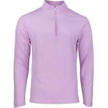 adidas Men&#39;s 3-Stripes 1/4 Zip Pullover Bliss Lilac Melange HN4542  Size... - $20.69