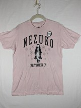 Demon Slayer Nezuko Pink T-Shirt Large Cotton - £6.04 GBP