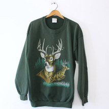Vintage Deer Stag Wilderness Sweatshirt XXL 2X - $56.12