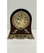SETH THOMAS Heirloom Collection Mantel Clock Dark Wood Finish MWL1496 - €42,87 EUR