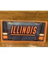 ILLINOIS ILLINI Metal AUTO TAG LICENSE PLATE -Blue Jean Edition- - €8,18 EUR