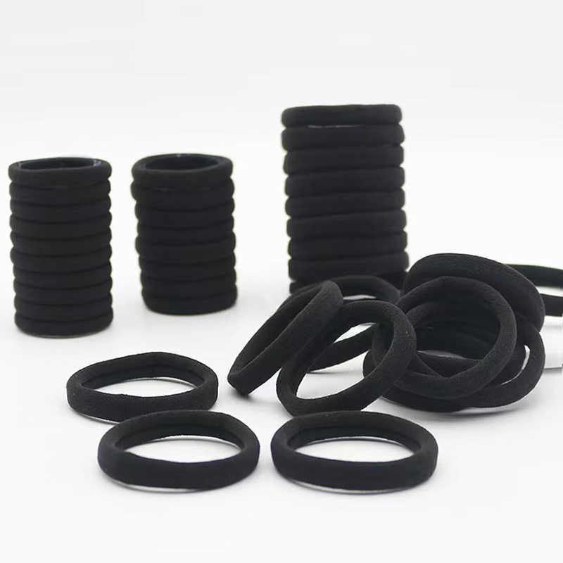 200PCS Black Hair Ties for Women & Girls Men Kids Toddler - Seamless, Thick, No  Item image 4