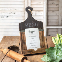 Rustic Menu Holder in distressed wood - £22.35 GBP