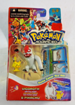 Pokemon Advanced Vigorith &amp; Pikachu Mini Figure 2-Pack New &amp; Sealed 2003 - £25.90 GBP