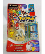 Pokemon Advanced Vigorith &amp; Pikachu Mini Figure 2-Pack New &amp; Sealed 2003 - £27.17 GBP