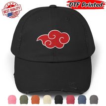 Akatsuki Cap Anime Distressed Naruto Shippuden Hat Manga Vintage Cosplay... - $24.99