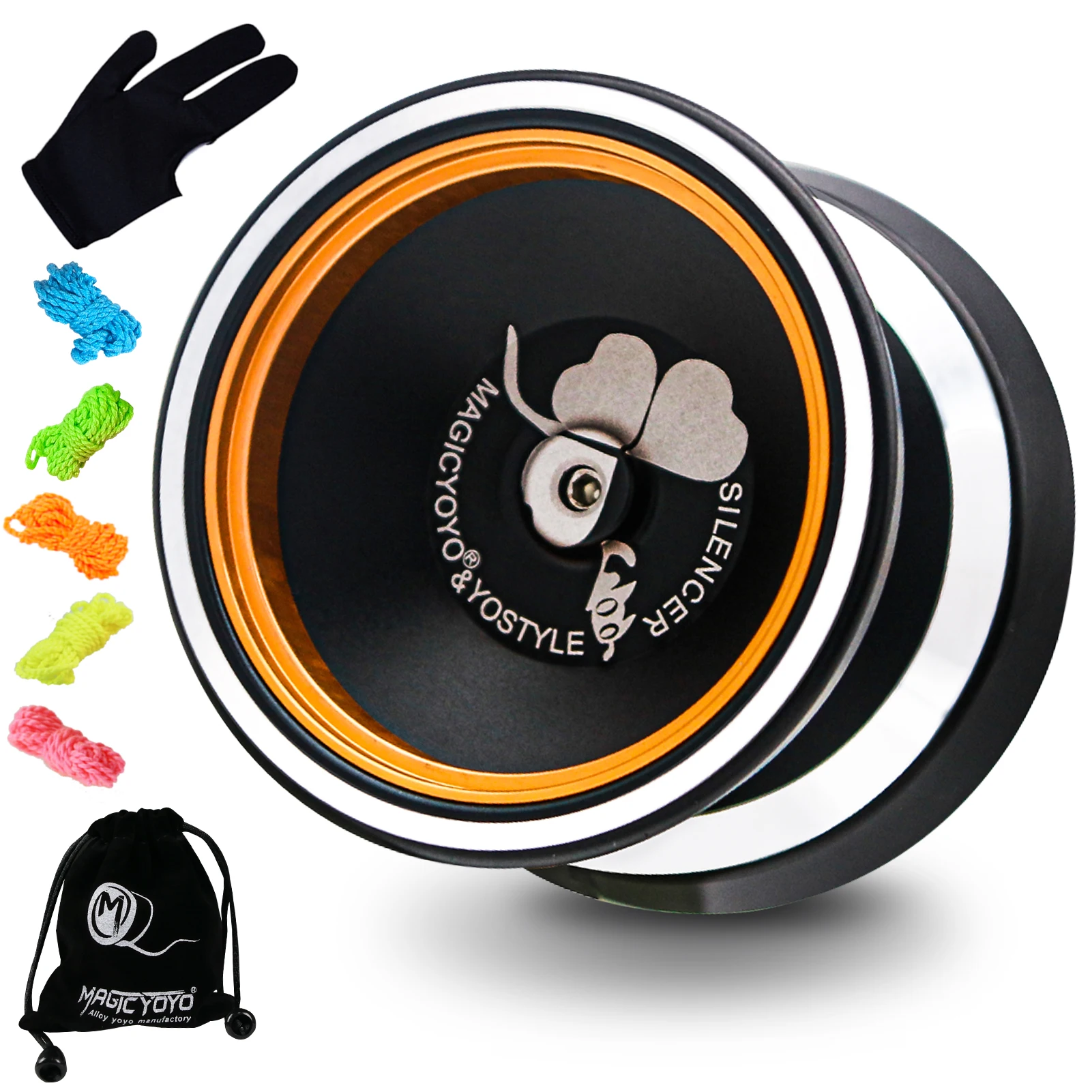 MAGICYOYO Professional Unresponsive Yoyo M001-B, Alloy Aluminum Yo-yo with - £24.38 GBP