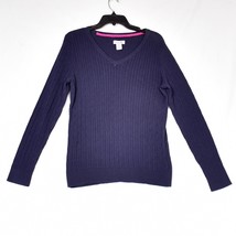 Caribbean Joe Island Supply Co Women&#39;s Cable Knit Sweater Size XL - £8.82 GBP