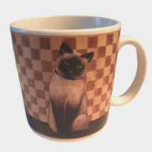 Oneida Country Kitties Stoneware Coffee Mug Cup Siamese Cat - £14.58 GBP