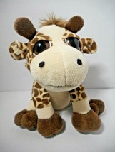 The Petting Zoo 1994 Sitting Giraffe Plush Stuffed Big Eyes Animal Beani... - $21.65