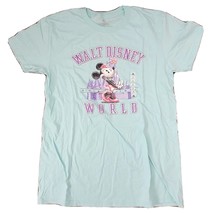 Disney World Shirt Adult Medium Blue Purple Minnie Mouse 1971 Castle NEW - $17.52