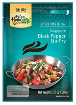 Asian Home Gourmet, Ssnng Stirfry Sngpr Black Pp, 1.75-Ounce (12 Pack) - £25.16 GBP